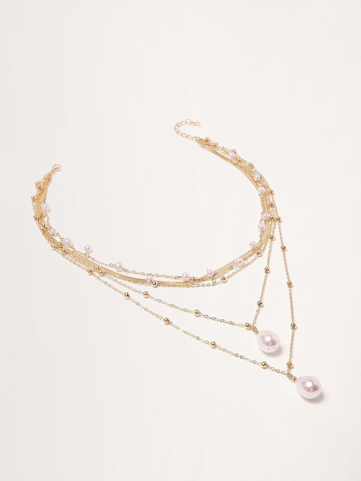 Resort Style Beach Pearl Multilayer Necklace
