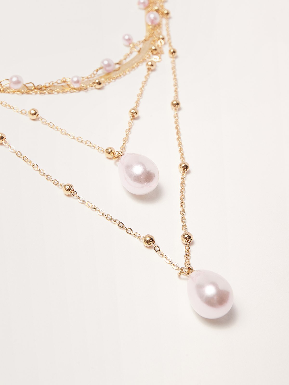Resort Style Beach Pearl Multilayer Necklace