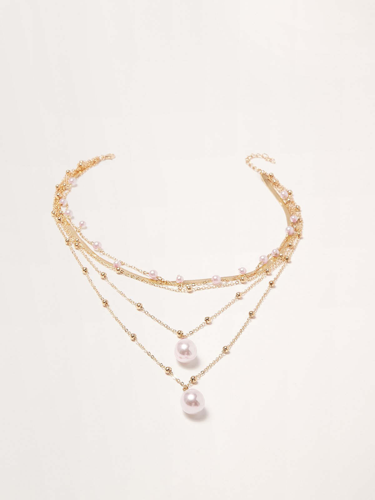 Resort Style Beach Pearl Multilayer Necklace