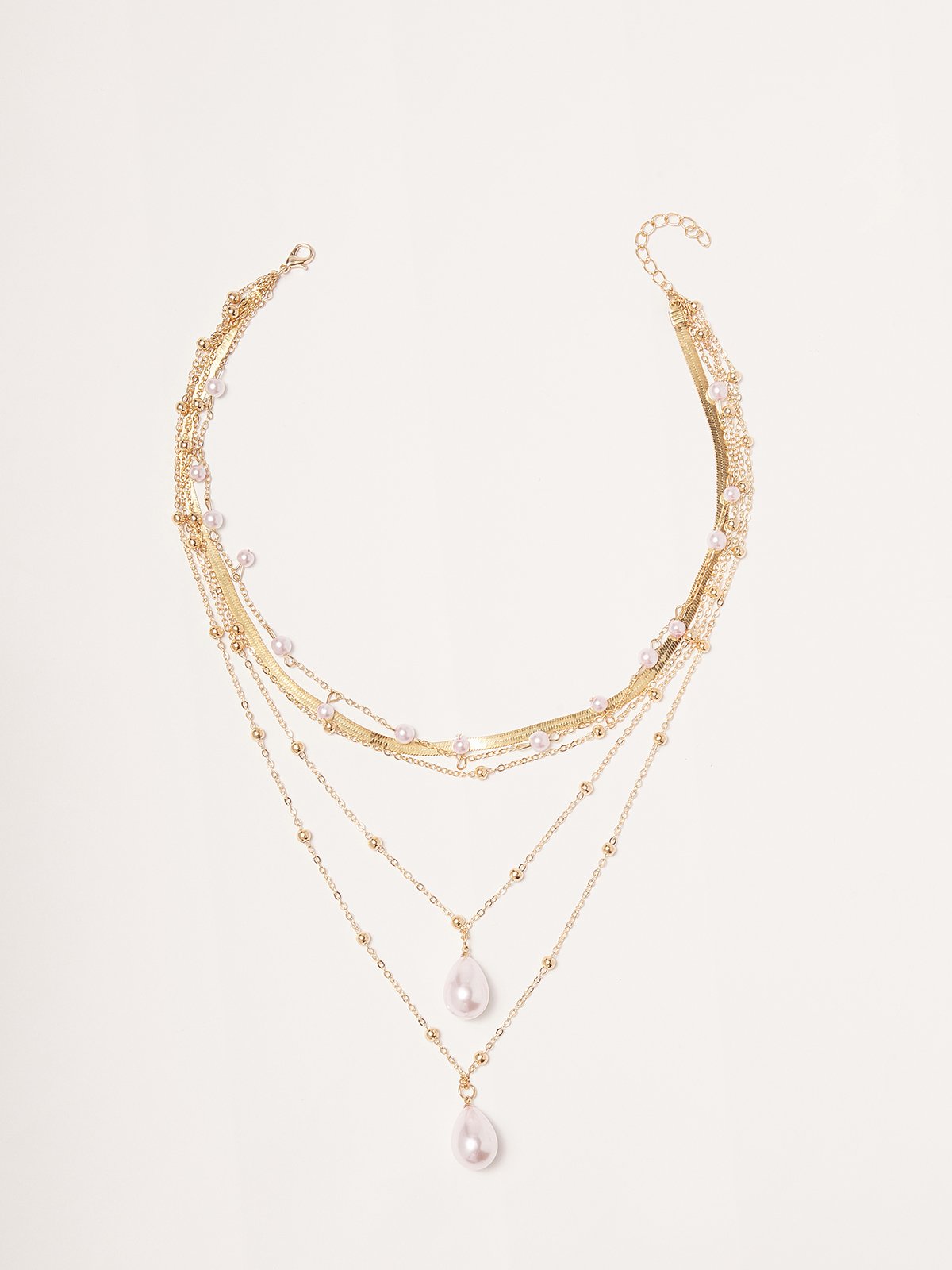 Resort Style Beach Pearl Multilayer Necklace