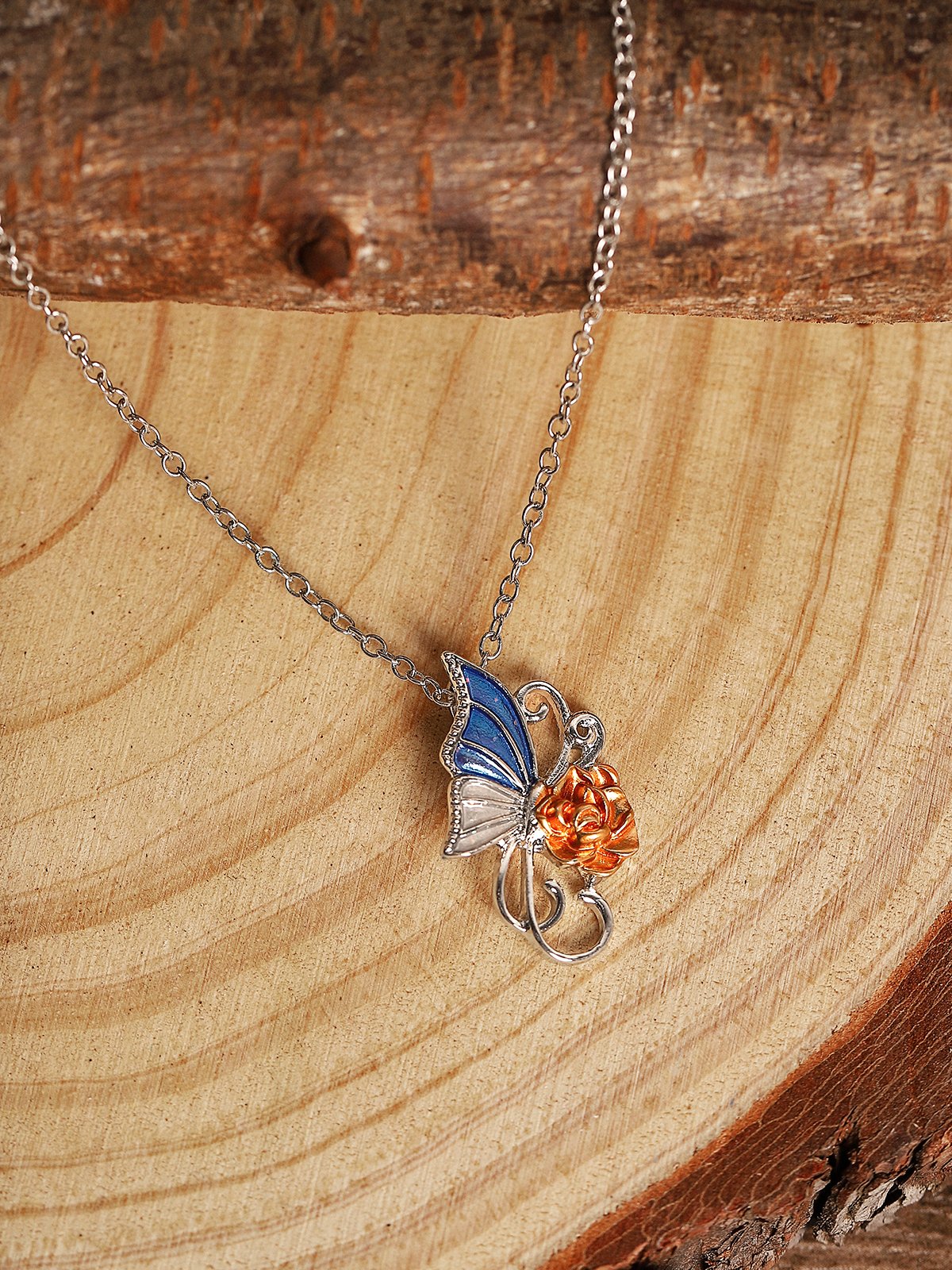 Rose Necklace Dress Jewelry