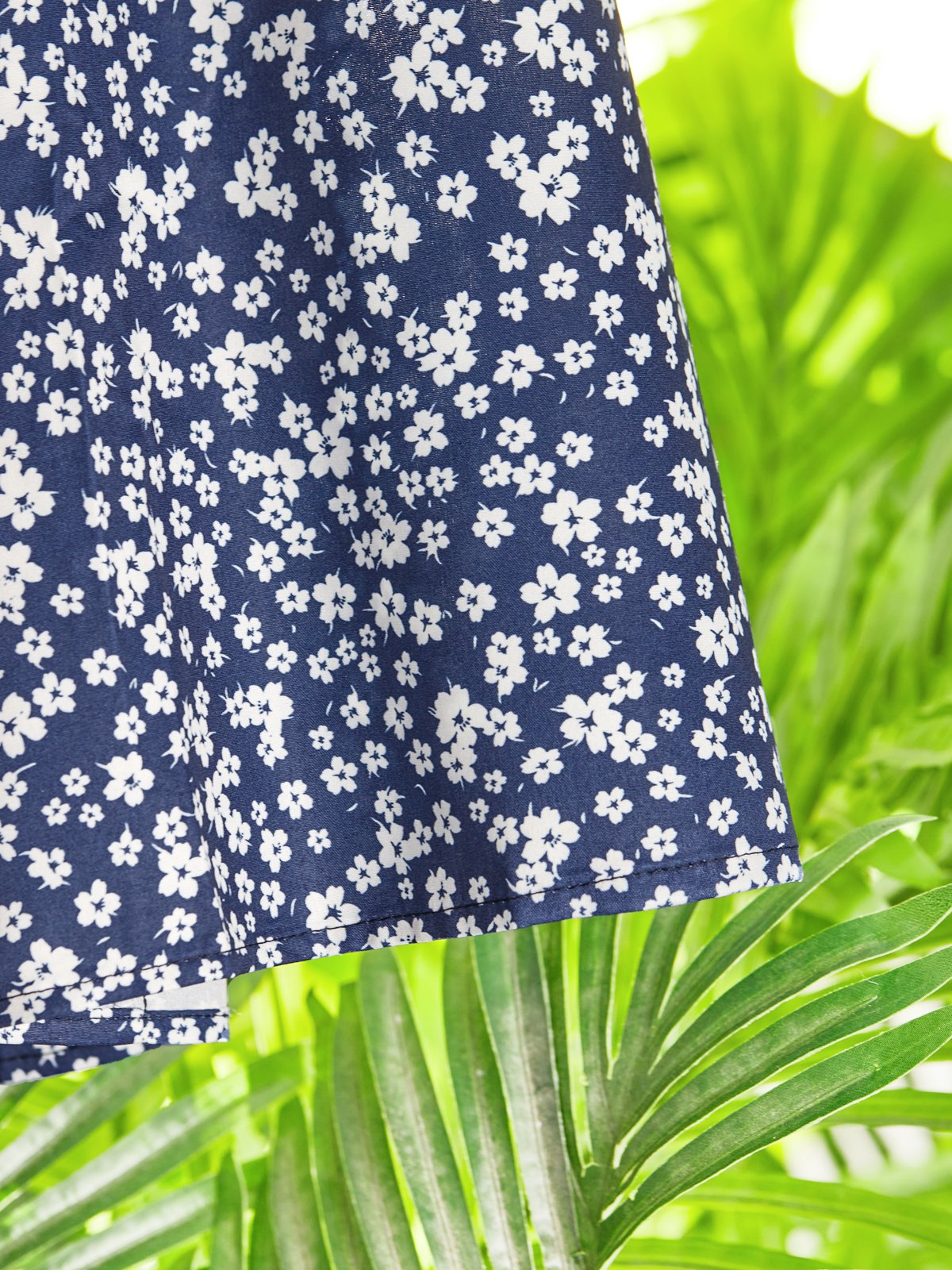 Vacation Crew Neck Printed Polyester Fibre Floral Dress