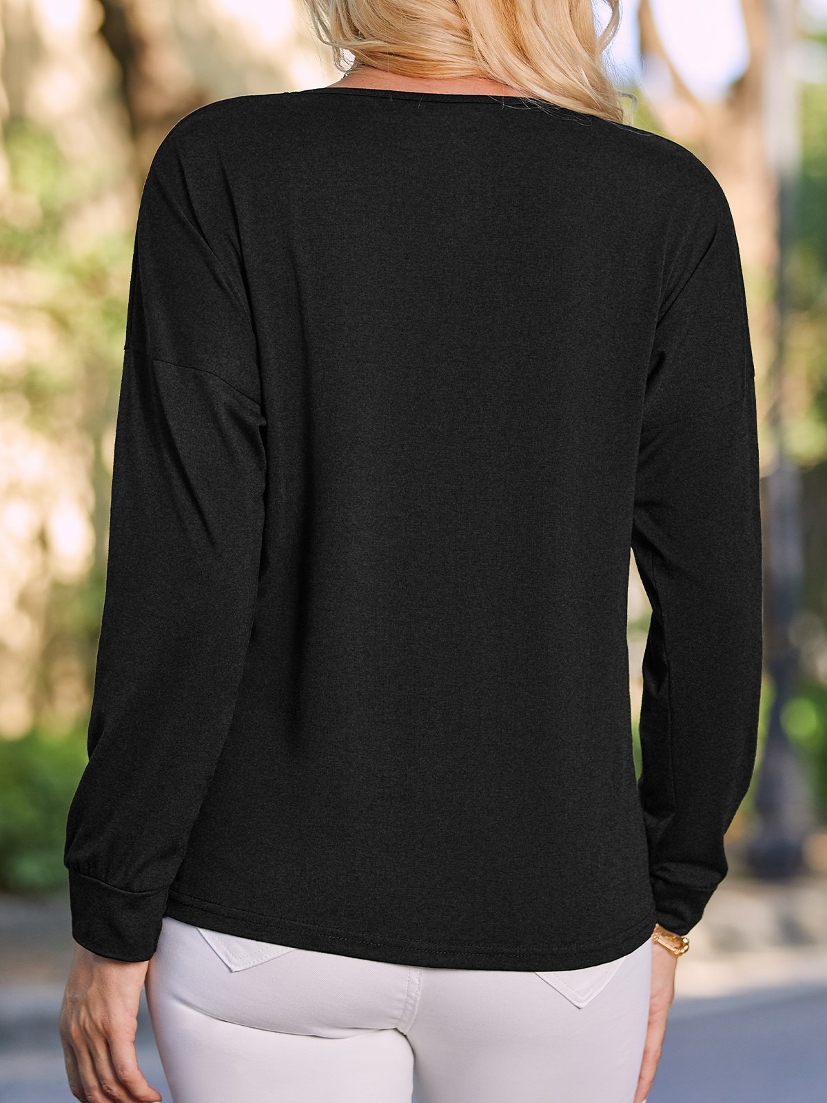 V Neck Jersey T-shirt