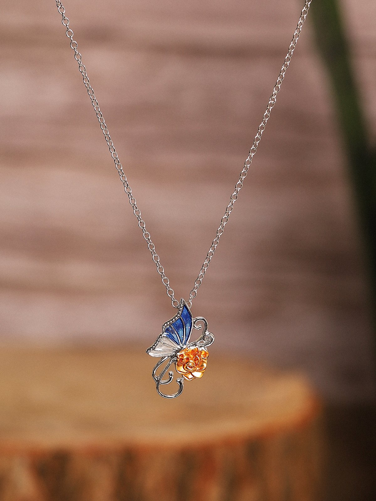 Rose Necklace Dress Jewelry
