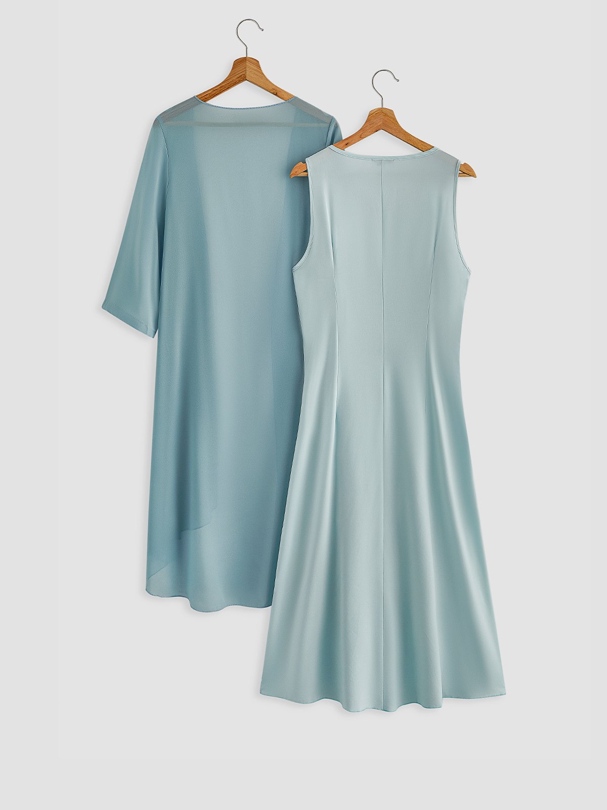 Regular Fit Lace Round Neck Solid Casual Dress