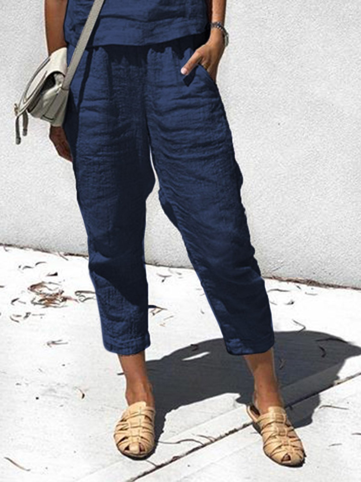 Linen Plain Boho Pants