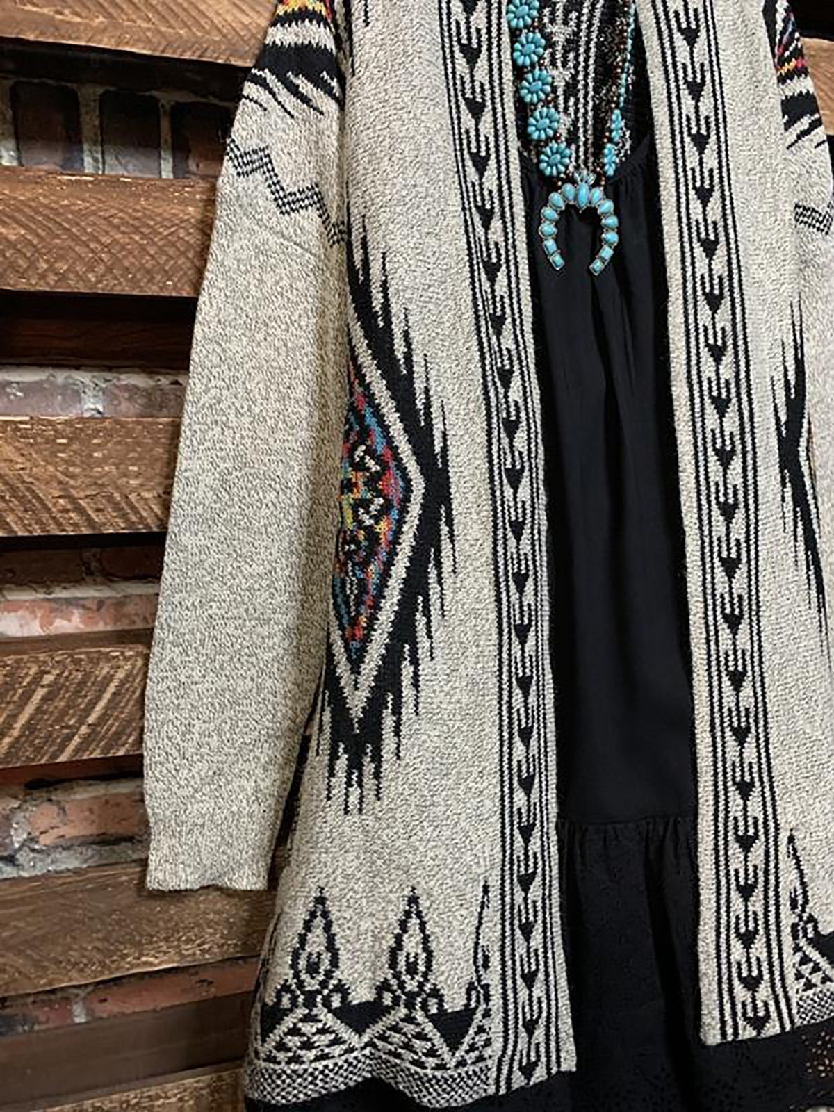 Regular Fit Vacation Tribal Coats