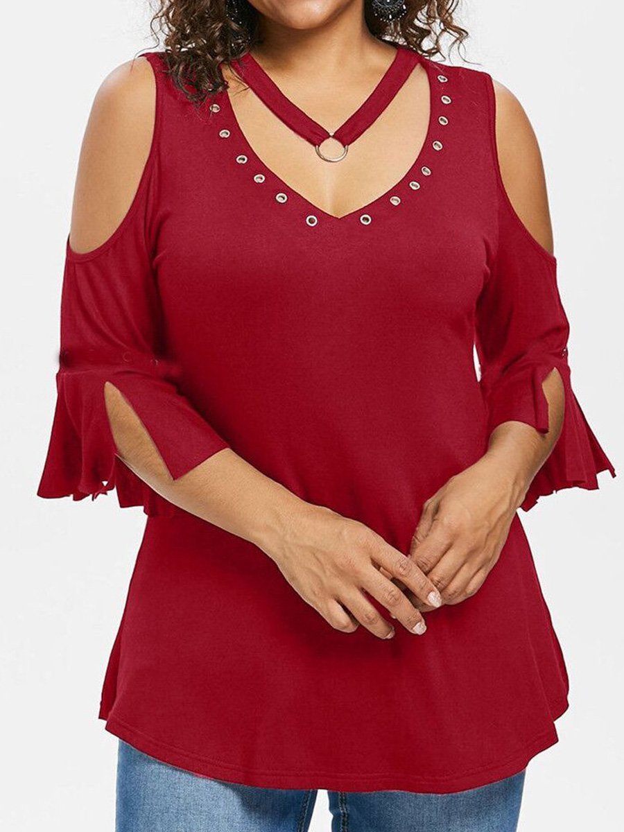 Casual Regular Fit Cotton Plain T-shirt