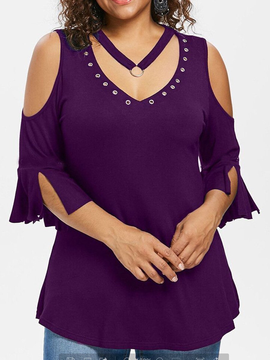 Casual Regular Fit Cotton Plain T-shirt