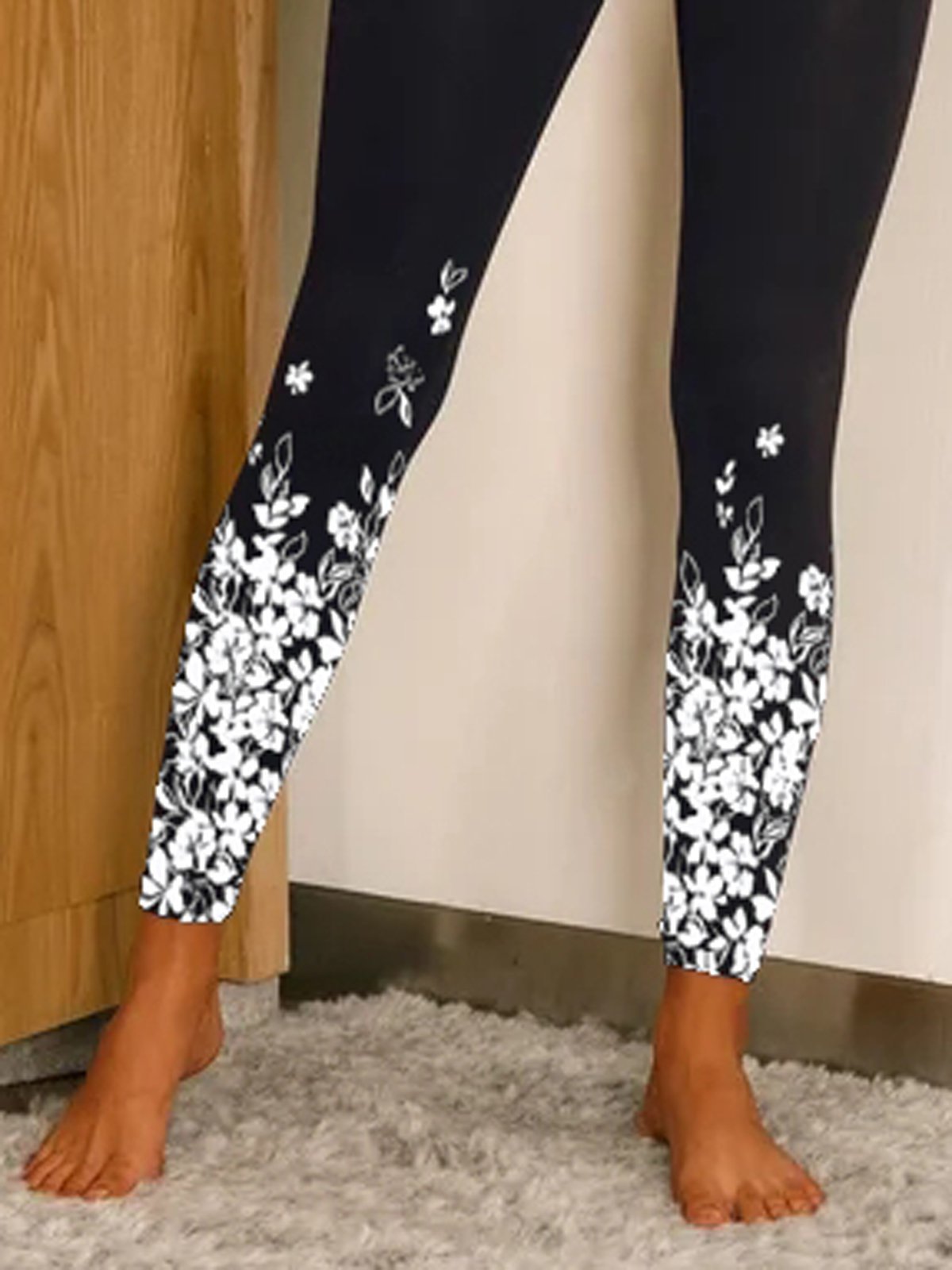 Jersey Casual Floral Leggings