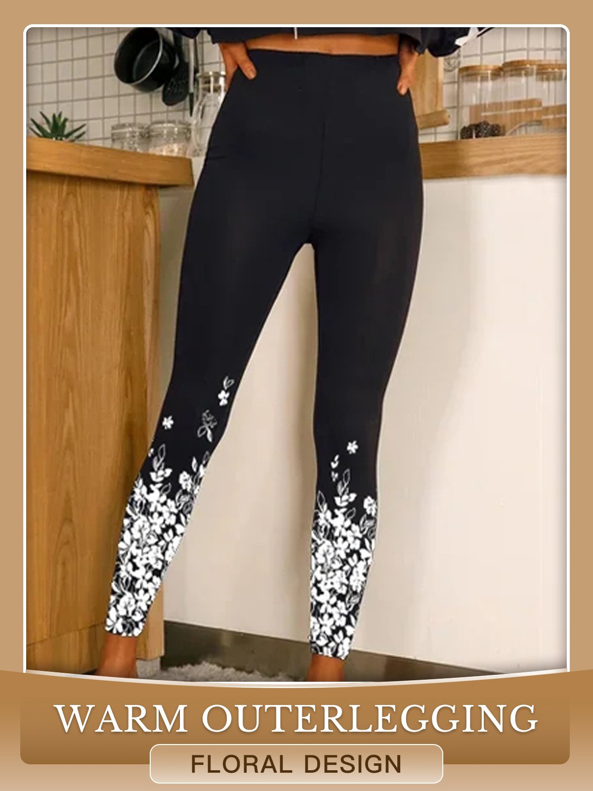 Jersey Casual Floral Leggings