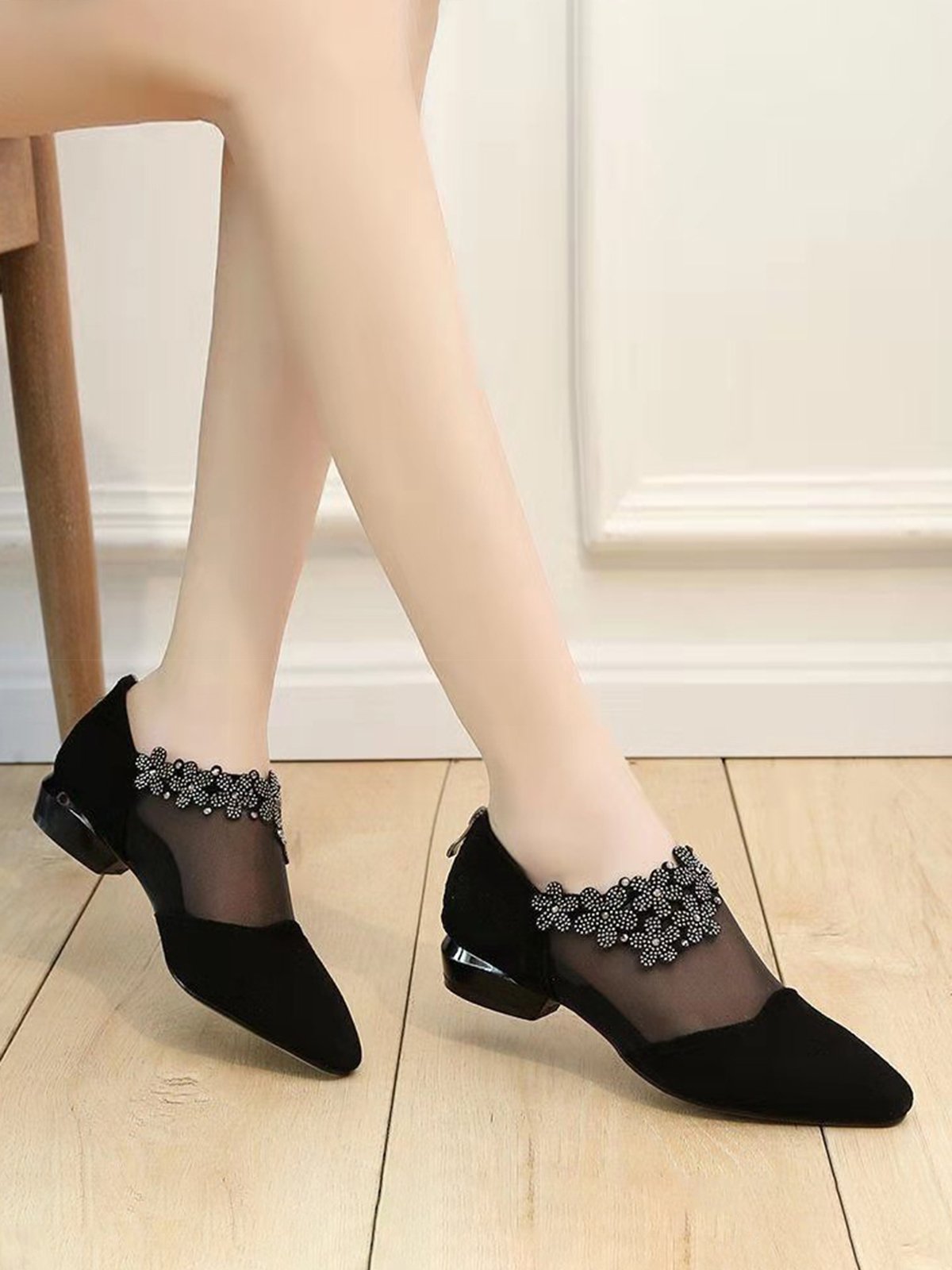 Spring Chunky Heel Heels