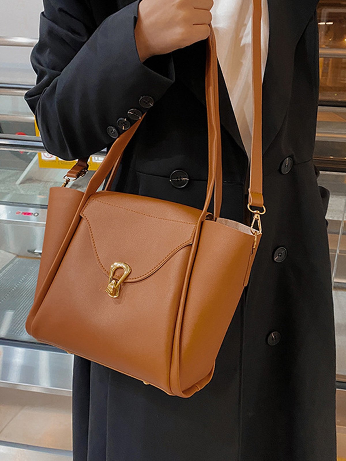 Simple Pu Leather Women's Bags