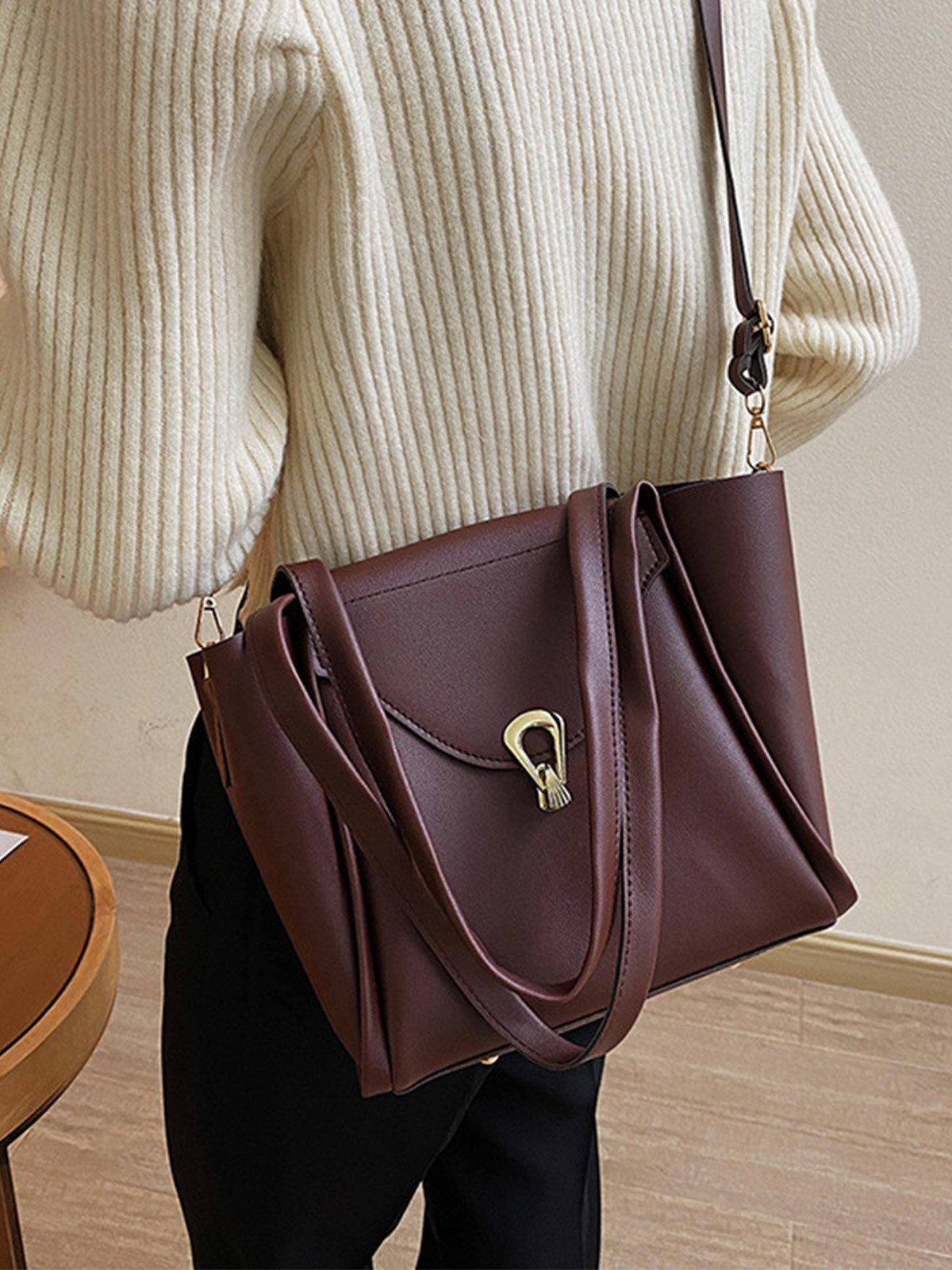 Simple Pu Leather Women's Bags