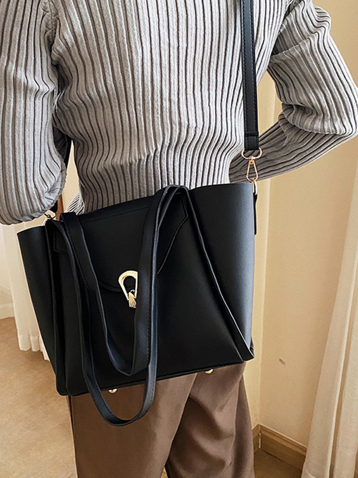 Simple Pu Leather Women's Bags