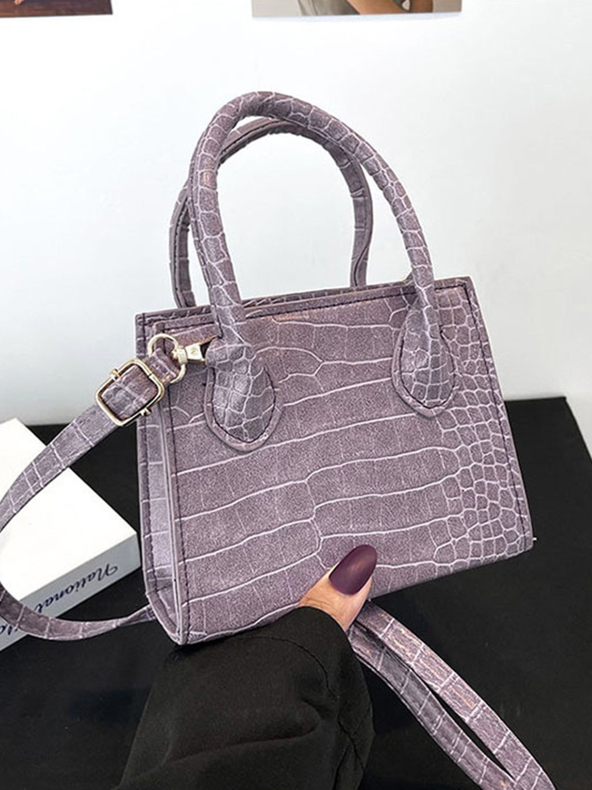 Pu Leather Zipper Women's Bags