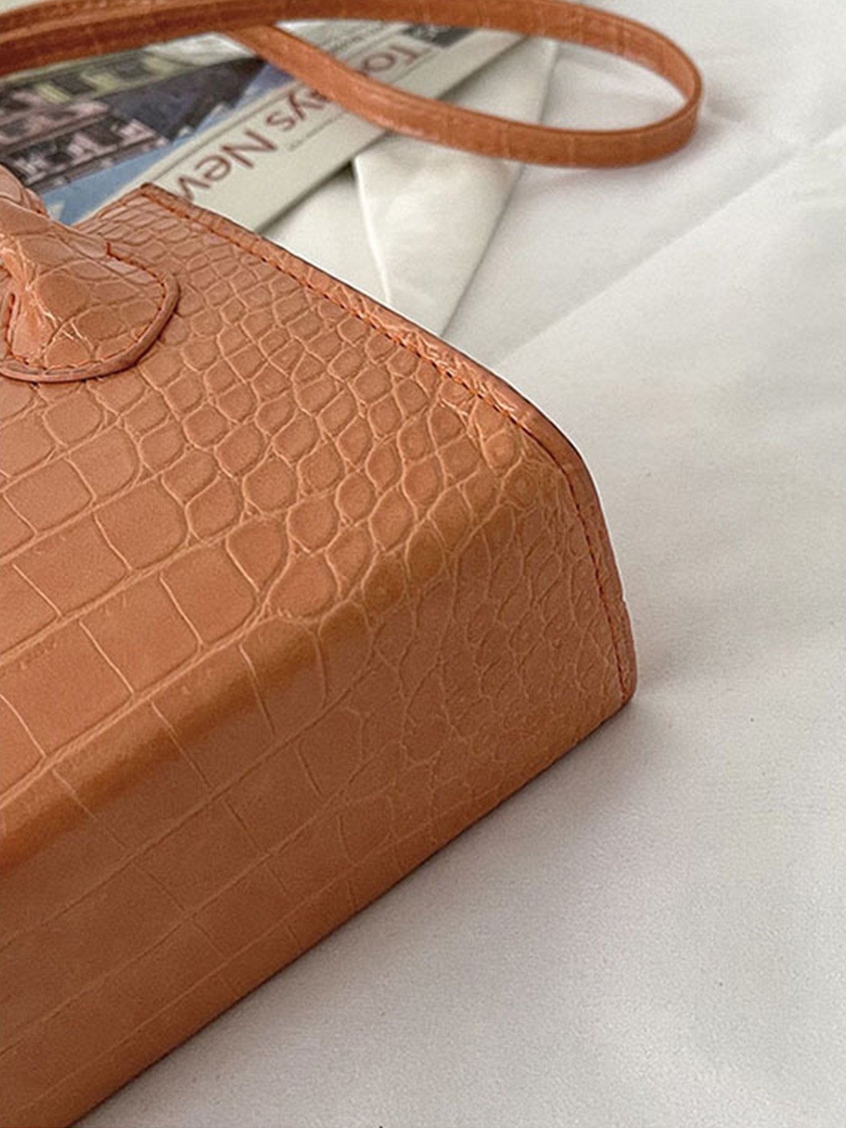 Pu Leather Zipper Women's Bags