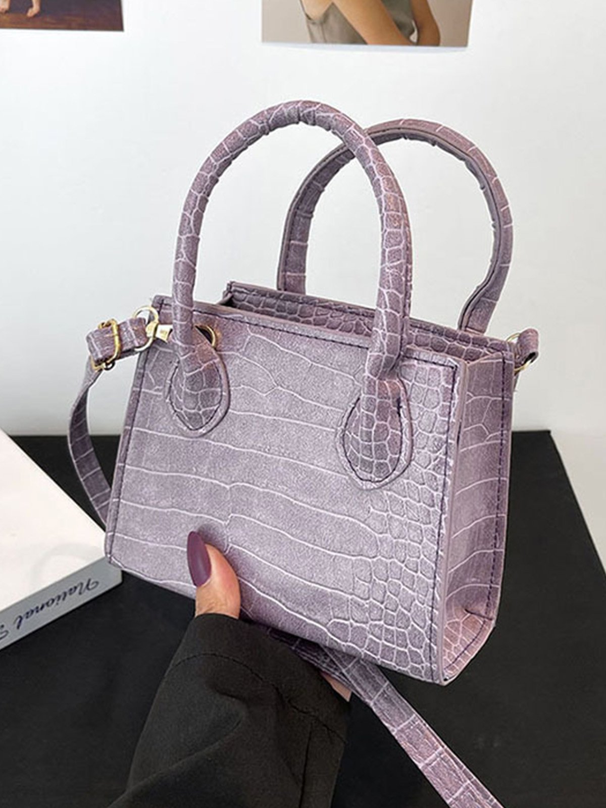 Pu Leather Zipper Women's Bags