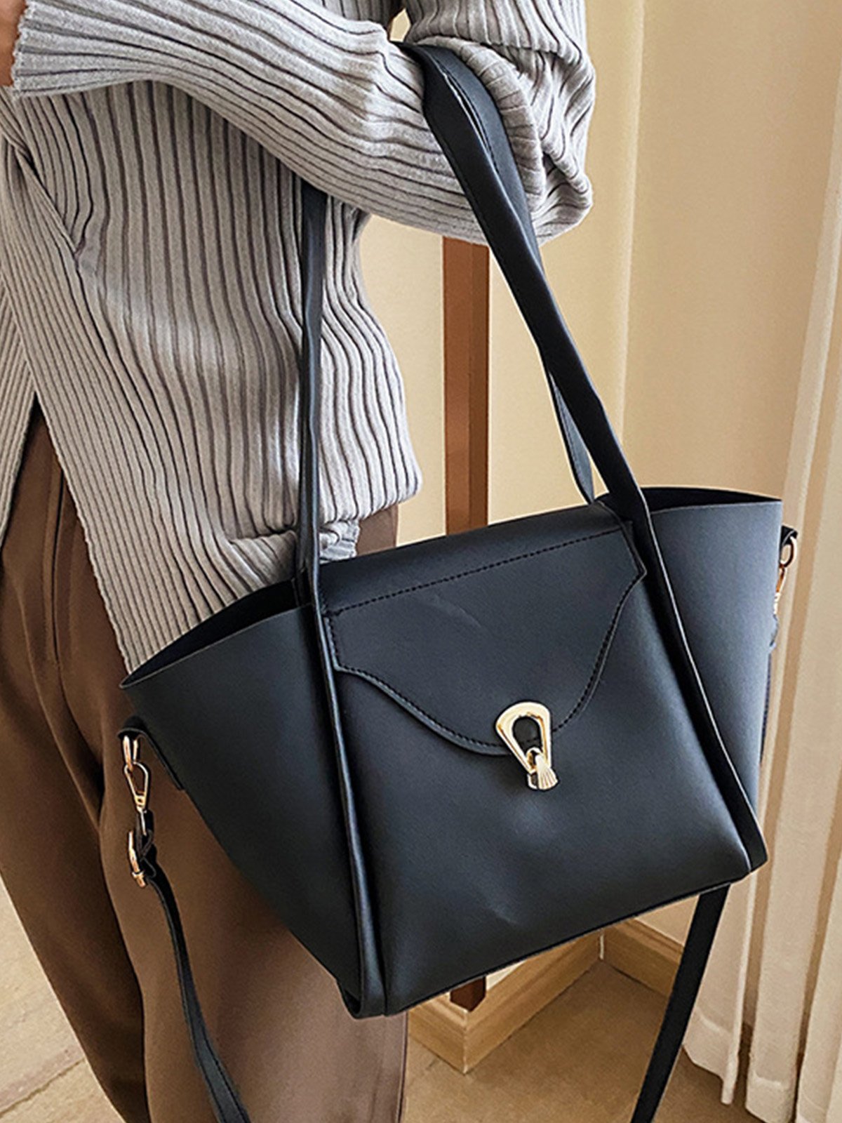 Simple Pu Leather Women's Bags