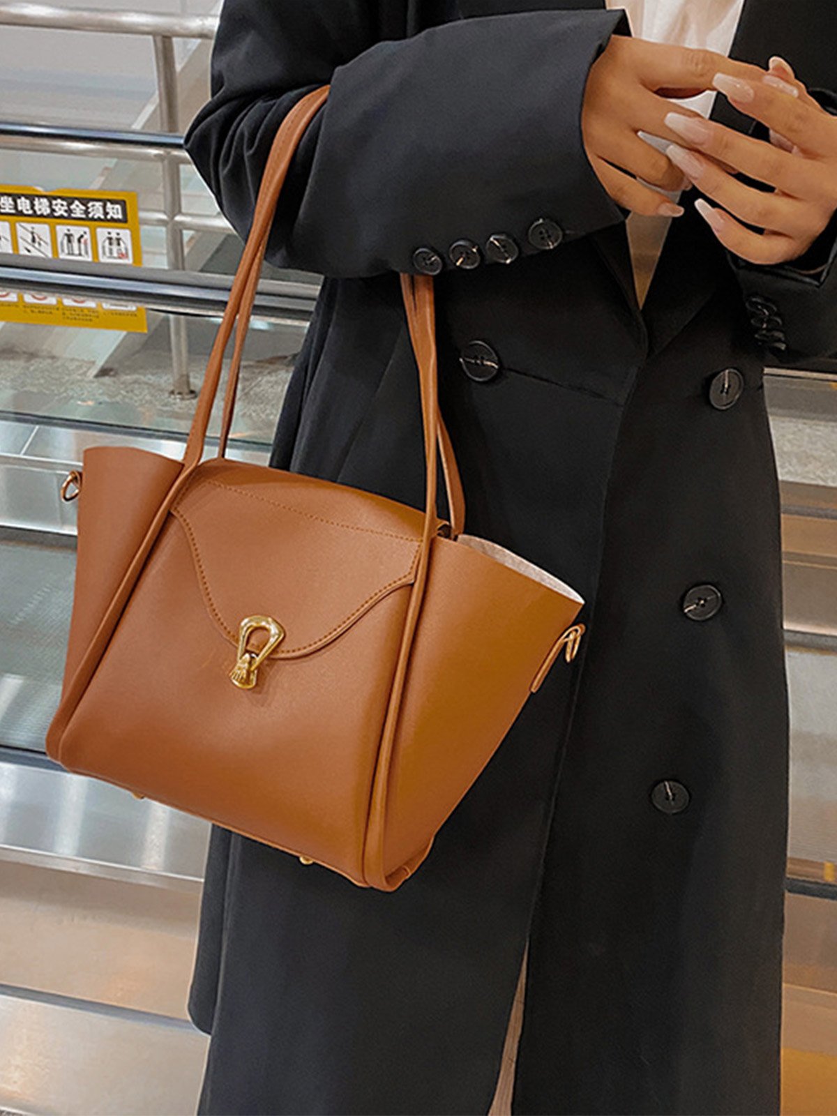 Simple Pu Leather Women's Bags