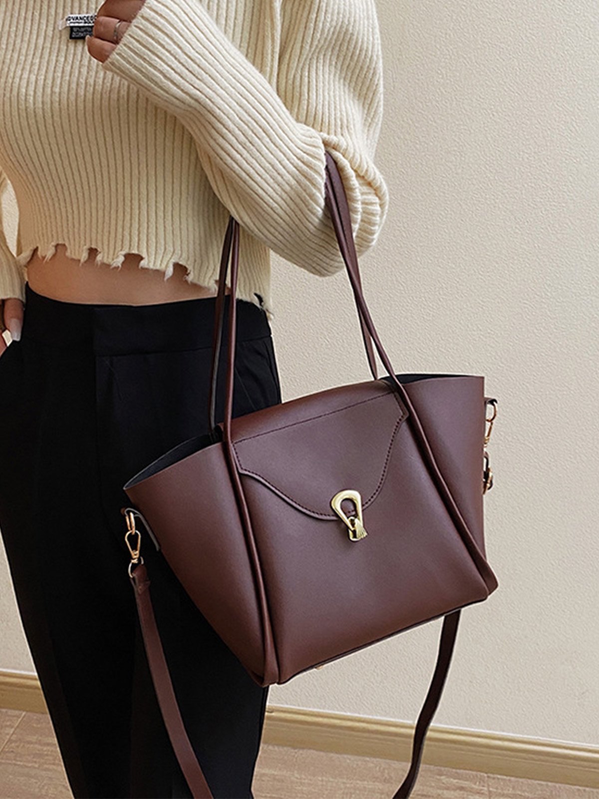 Simple Pu Leather Women's Bags
