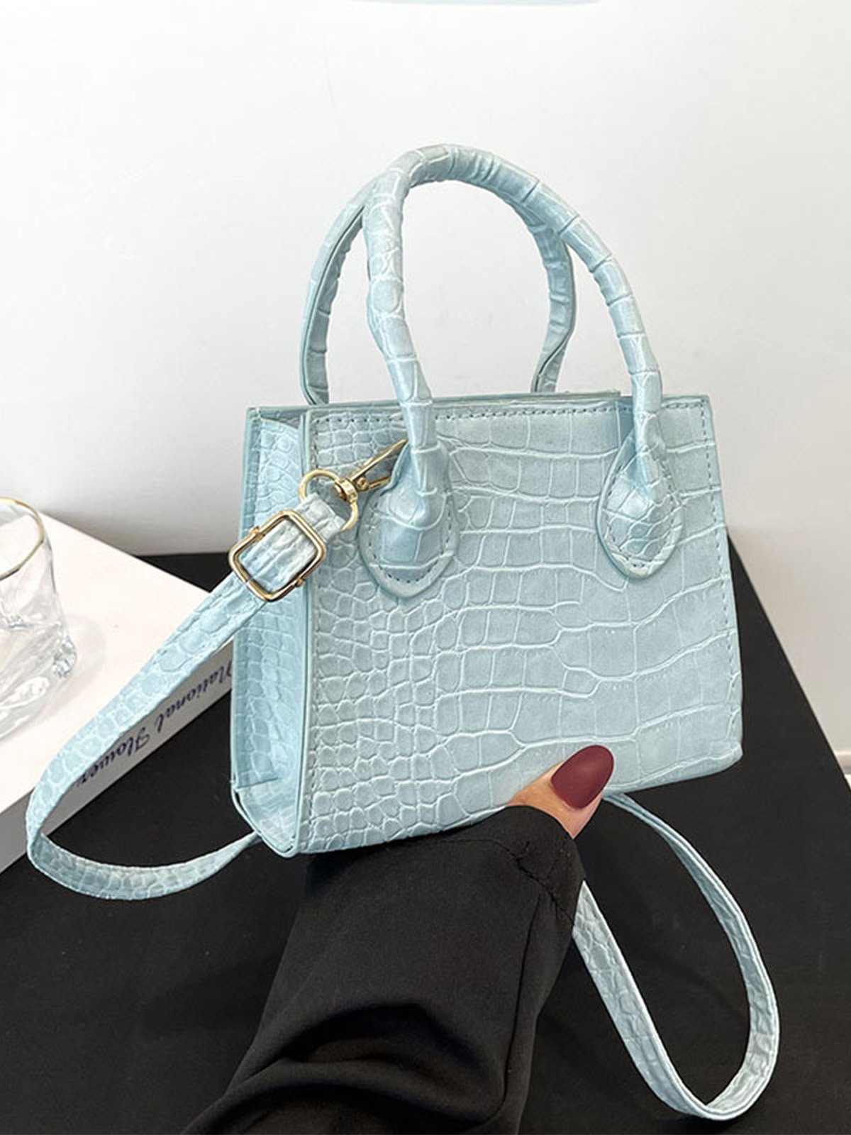 Pu Leather Zipper Women's Bags