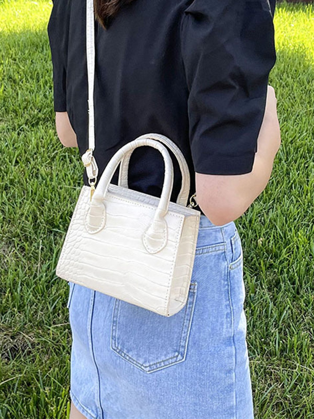 Pu Leather Zipper Women's Bags