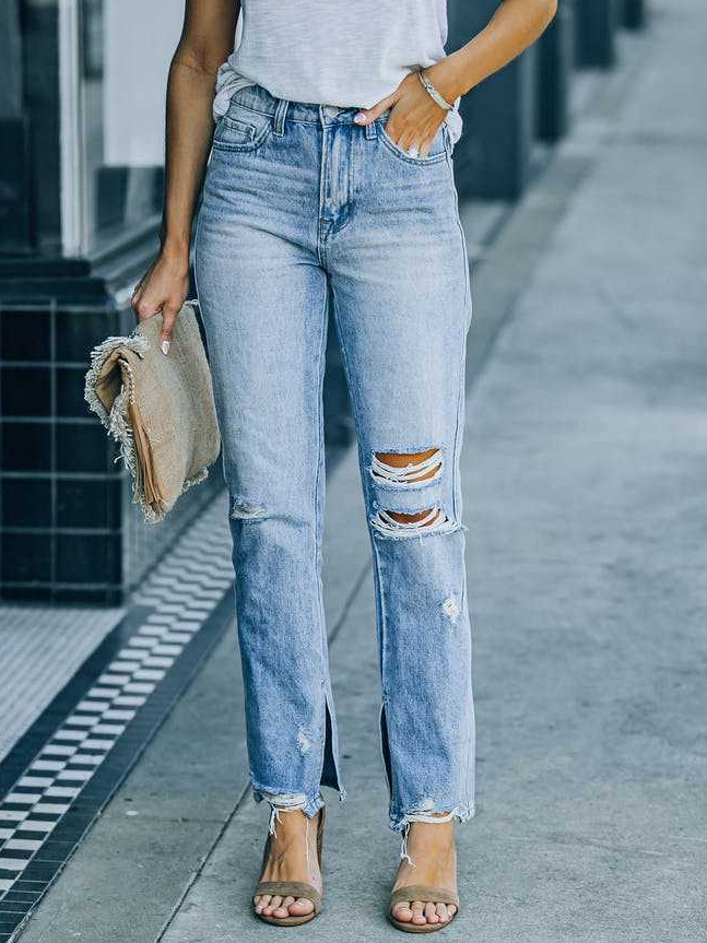 Simple Denim Plain Regular Fit Jeans