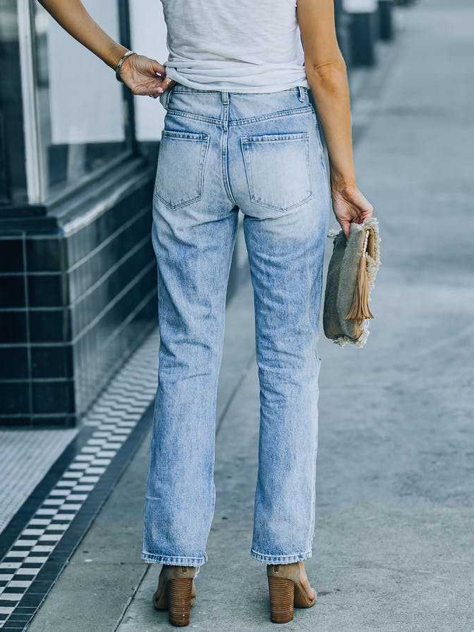 Simple Denim Plain Regular Fit Jeans