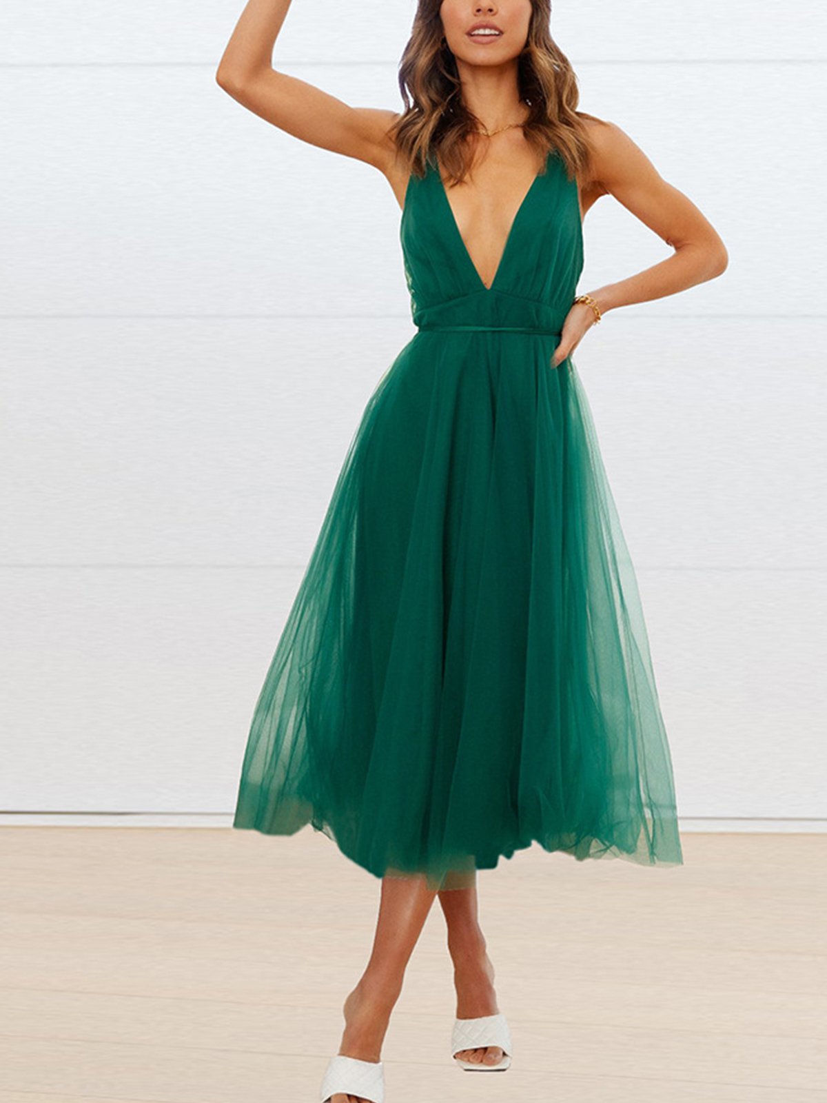 Party Spaghetti Regular Fit Summer Dress