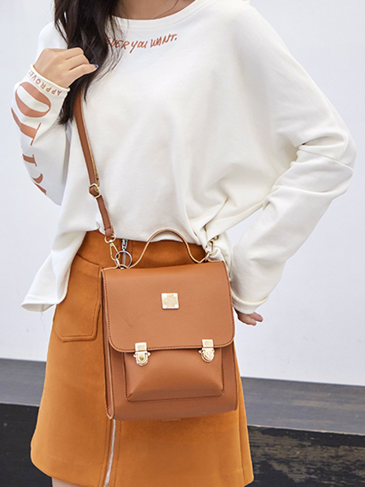 Clasp Lock Women's Bags
