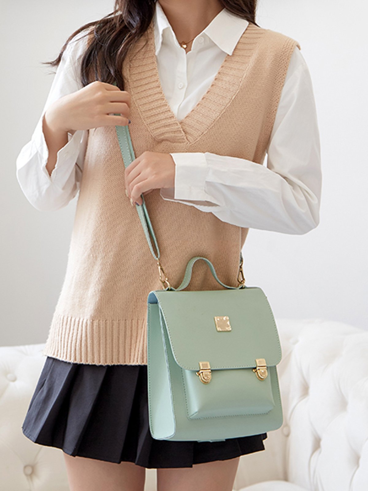 Clasp Lock Women's Bags