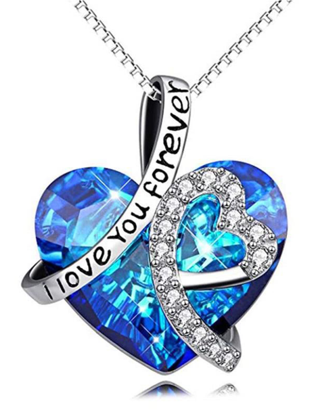 Heart Of The Ocean Crystal Necklace