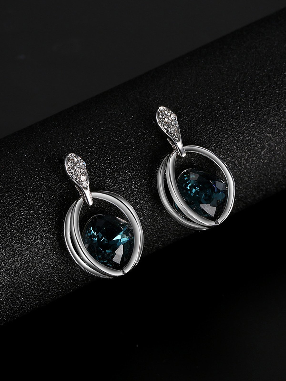 Crystal Earrings Necklace Set