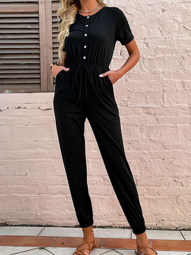 Crew Neck Jumpsuits＆rompers