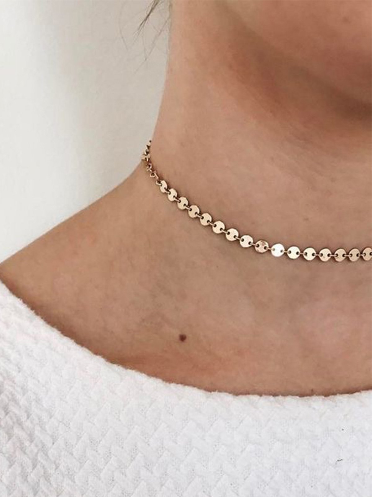 Beach Geometric Triangle Fashion Commuter Clavicle Chain