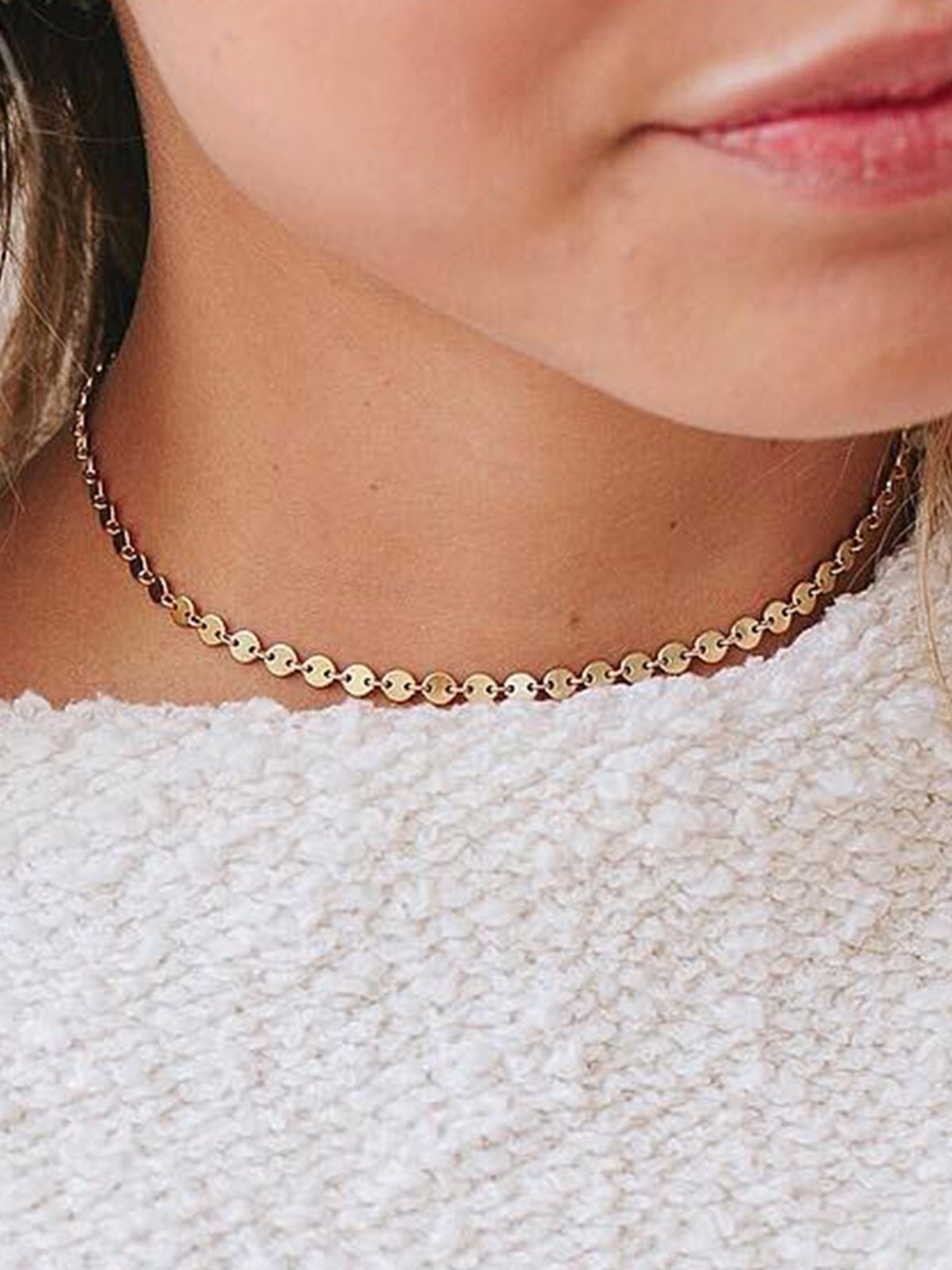 Beach Geometric Triangle Fashion Commuter Clavicle Chain