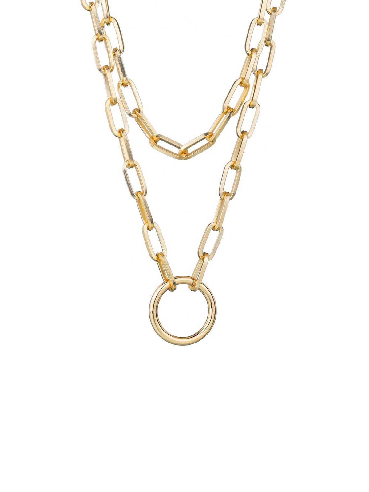 Fashionable Commuter Chain Multi-Layered Necklace