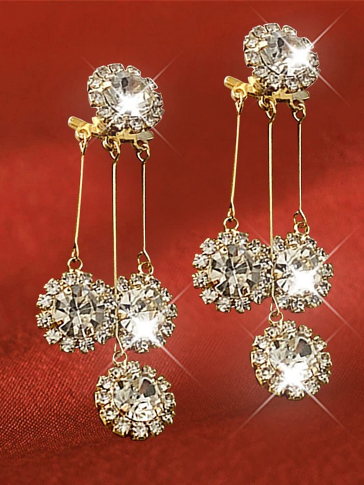 Zircon Tassel Earrings Dress Jewelry