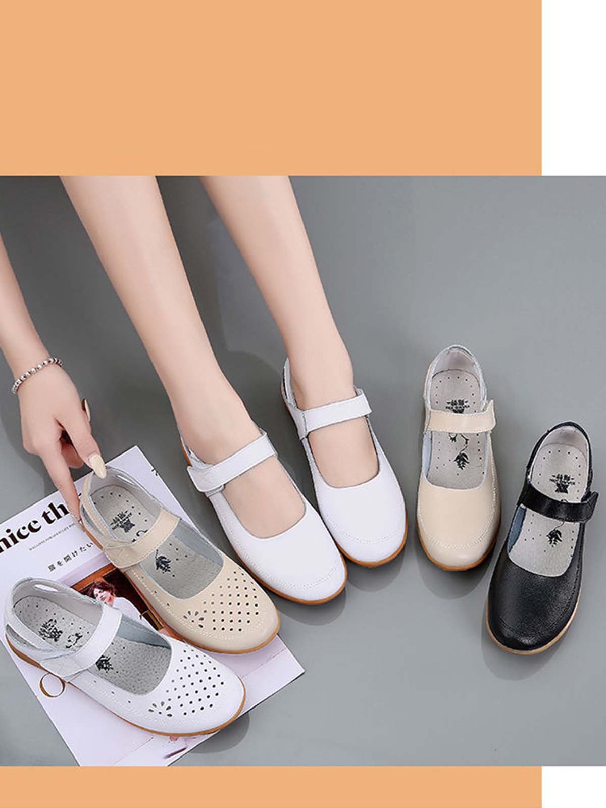 Pu Leather Flats