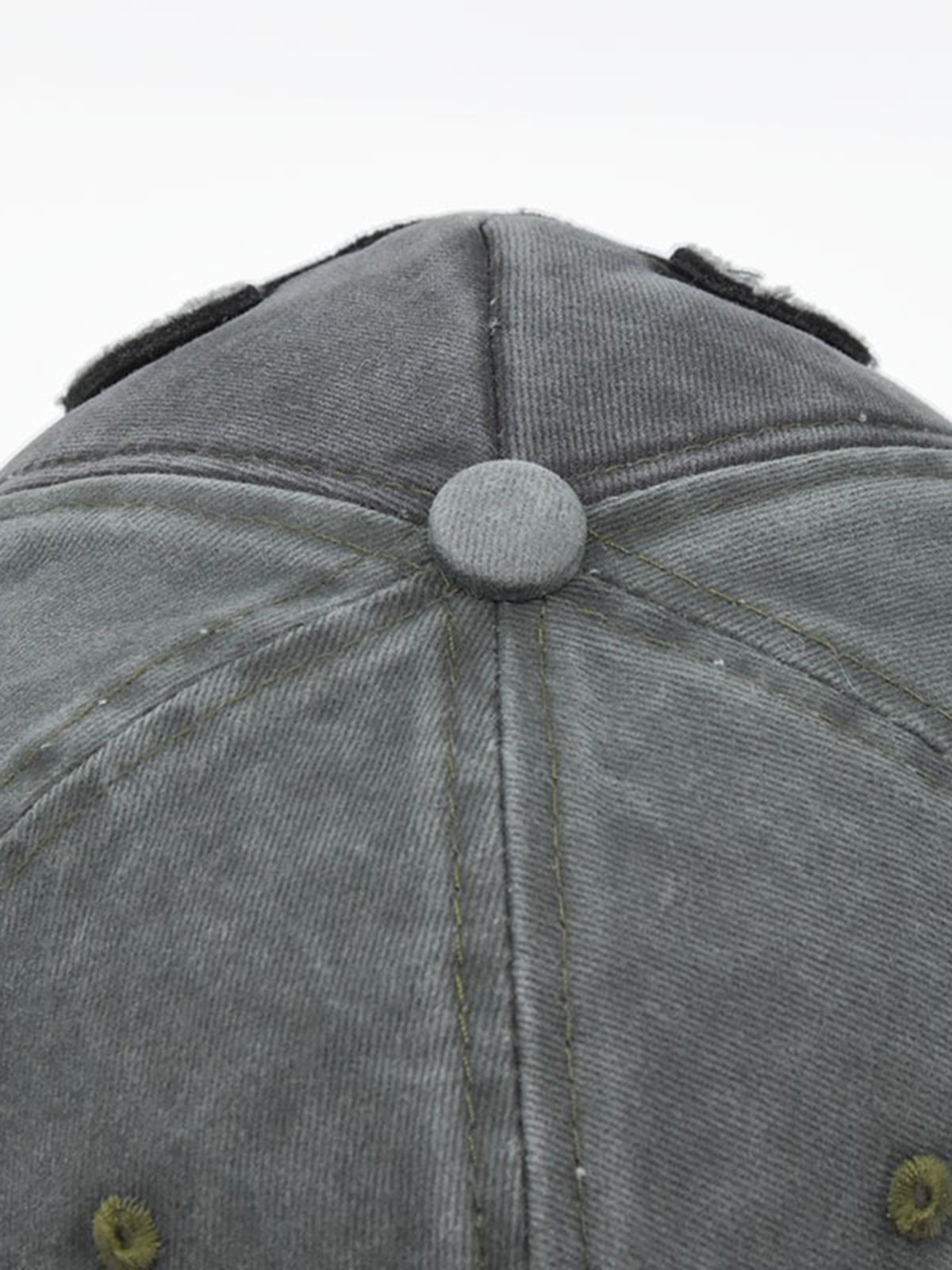 Men's Colorblock Washed Distressed Three-Dimensional Embroidered Baseball Cap