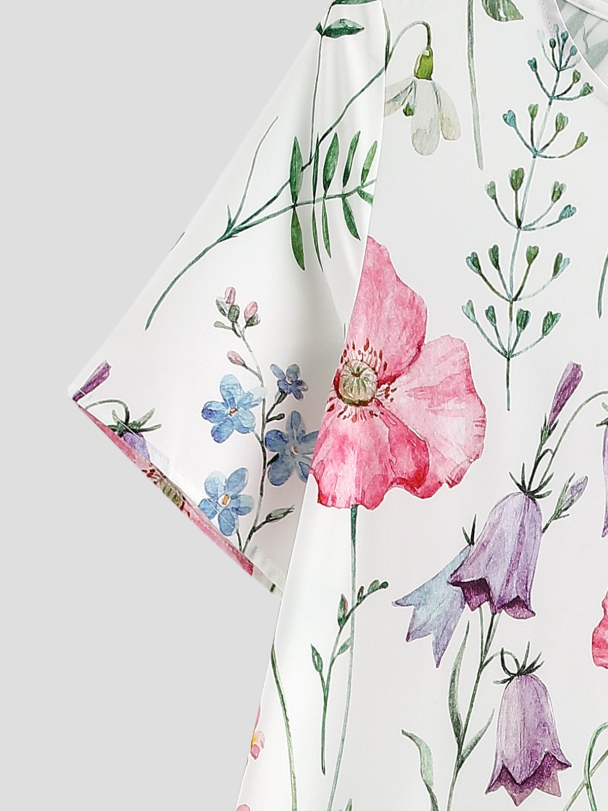 V Neck Regular Fit Floral Shirt & Blouses