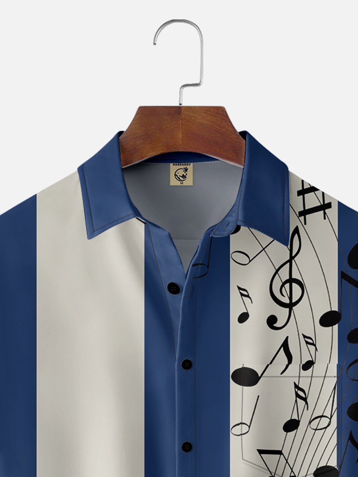 Shirt Collar Music Short Sleeve Casual Shirt