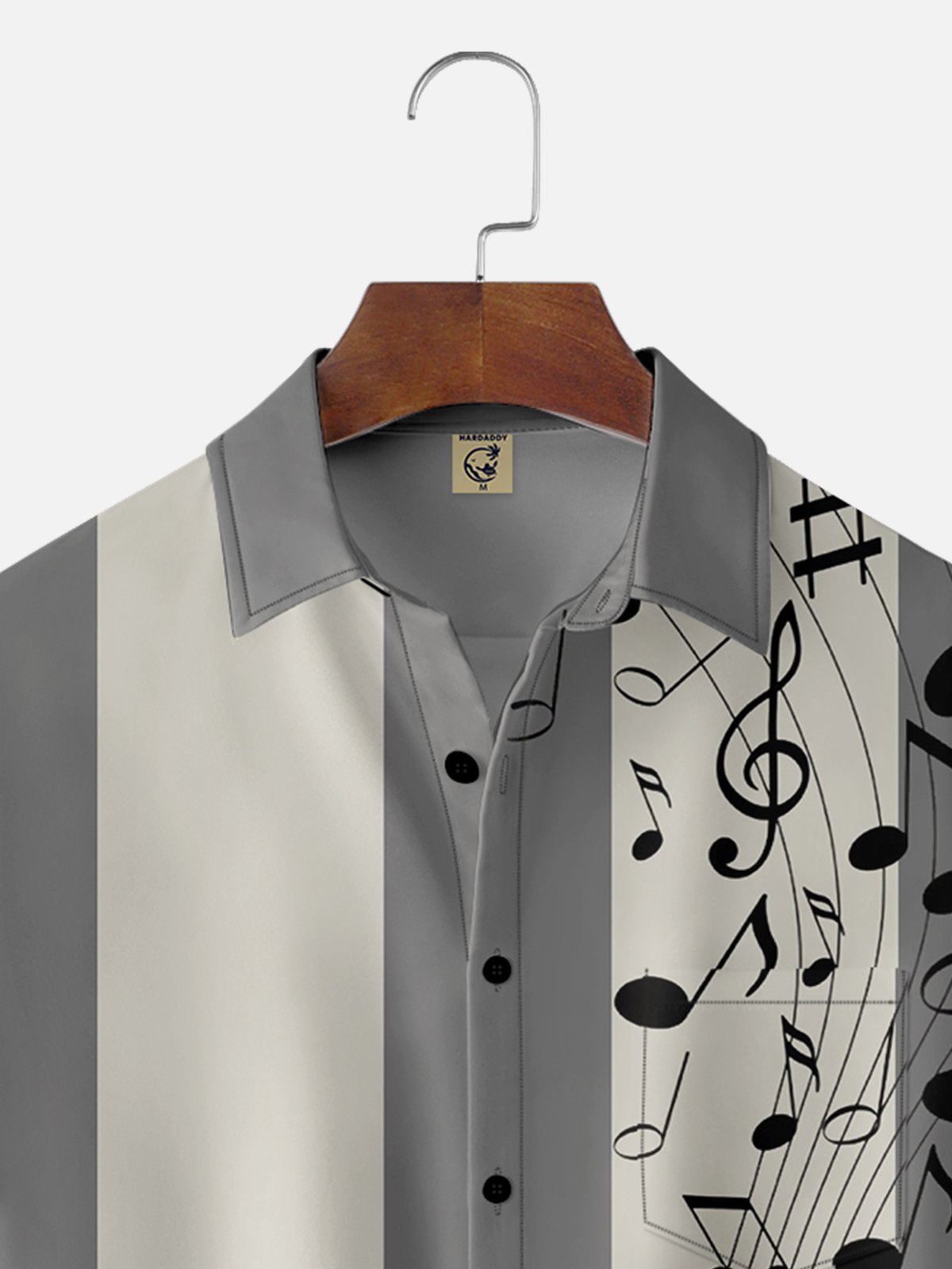 Shirt Collar Music Short Sleeve Casual Shirt