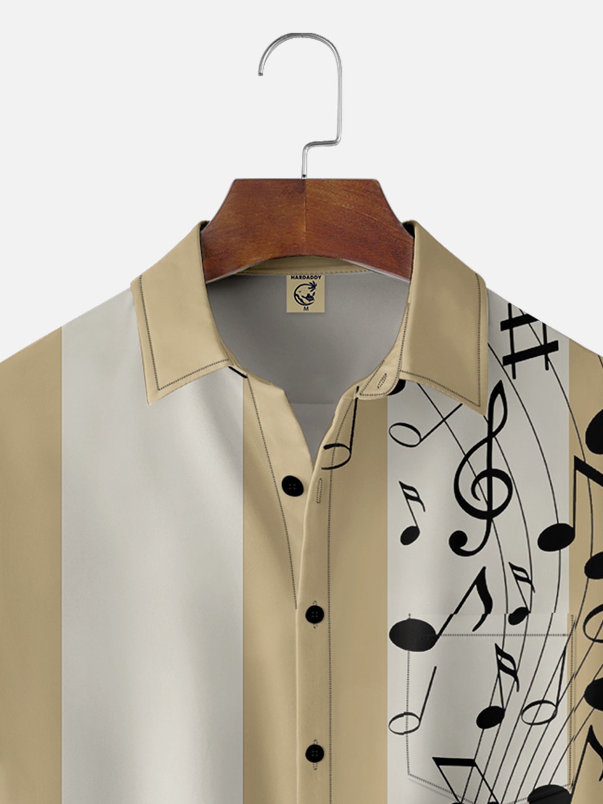 Shirt Collar Music Short Sleeve Casual Shirt