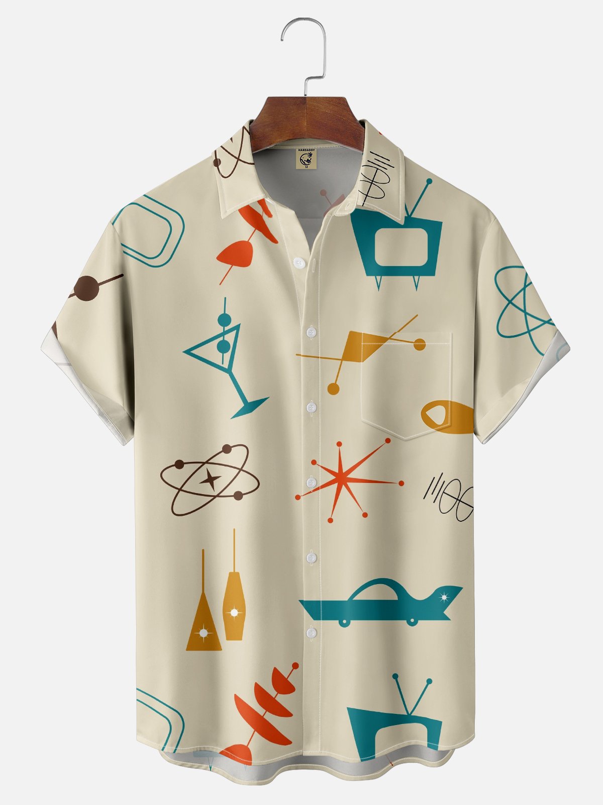 Short Sleeve Car Vintage Shirt ＆ Blouse