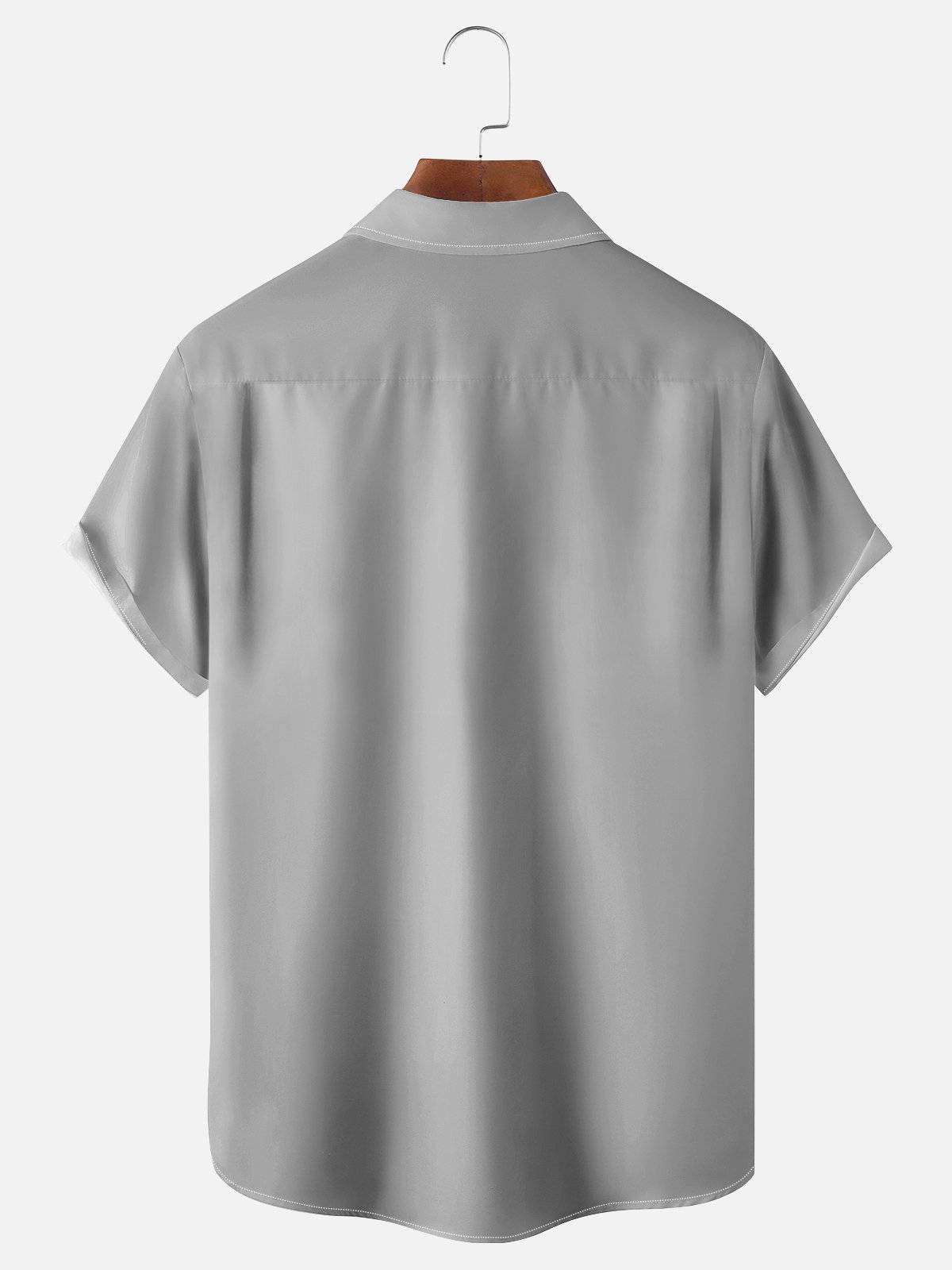 Short Sleeve Shirt Collar Coconut Tree Shirt ＆ Blouse