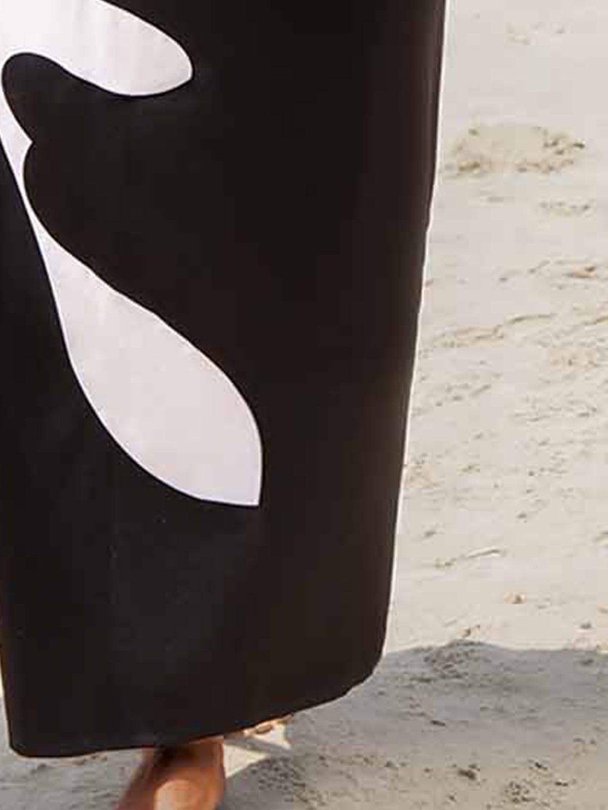 Cotton Blends Regular Fit Casual Round Neck Casual Dress
