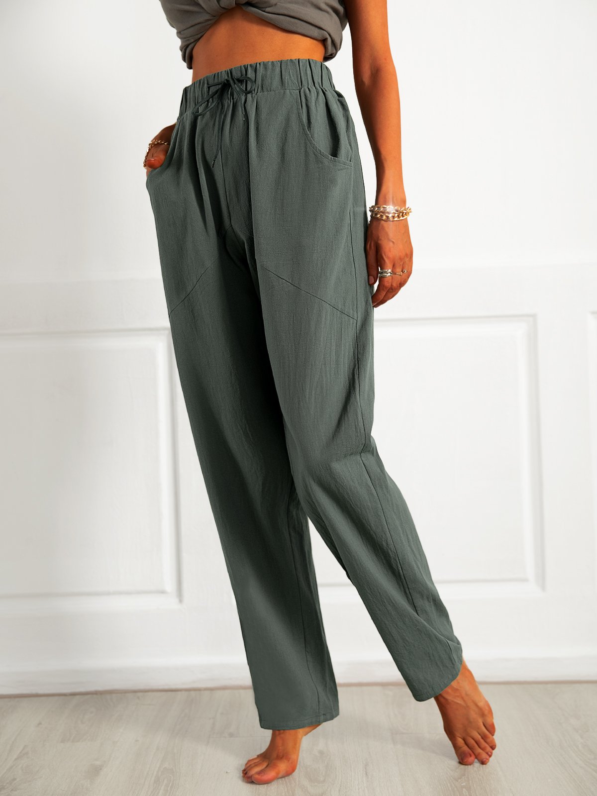 Casual Loosen Plain Pants