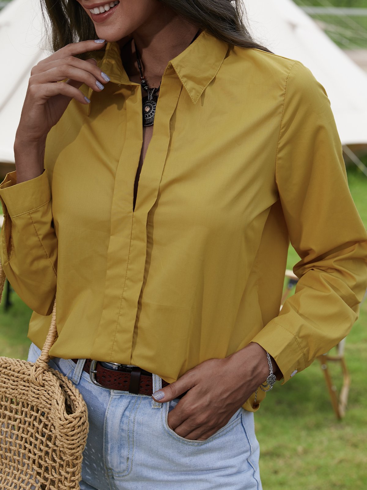 Vacation Cotton Regular Fit Shirt & Blouses